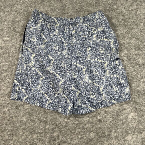 Tommy Hilfiger Men's Swim Shorts Size Small Blue Paisley‎ Drawstring - Picture 2 of 7